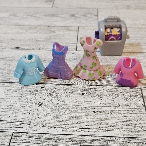 Other - Polly Pocket Clothing & Accessory 2 Shirts 2 Dresses